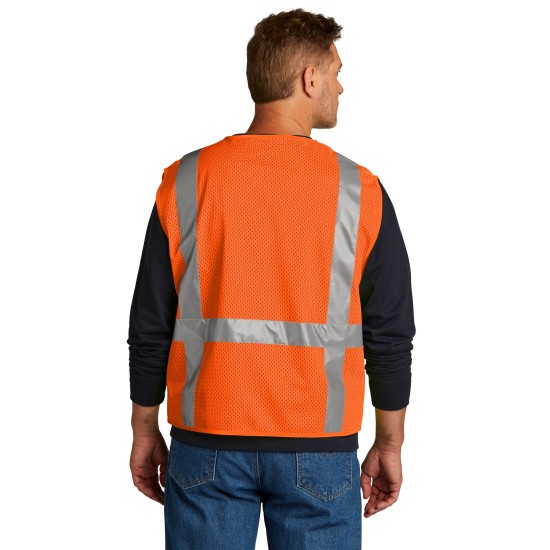 CornerStone ANSI 107 Class 2 Mesh Six-Pocket Zippered Vest. CSV104