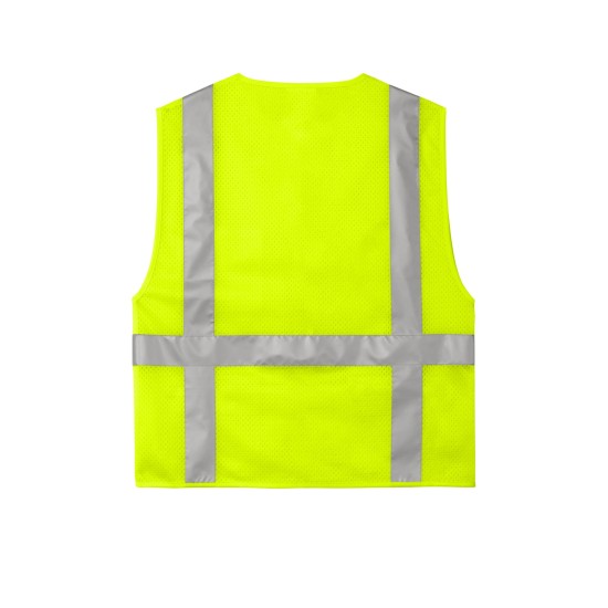 CornerStone ANSI 107 Class 2 Mesh Six-Pocket Zippered Vest. CSV104