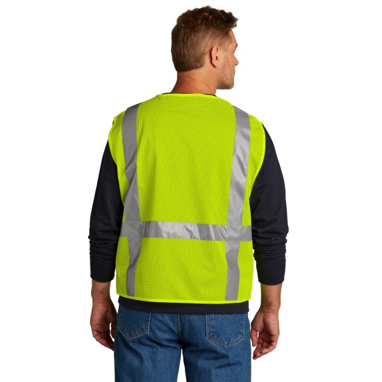 CornerStone ANSI 107 Class 2 Mesh Six-Pocket Zippered Vest. CSV104