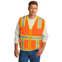 CornerStone ANSI 107 Class 2 Surveyor Zippered Two-Tone Vest. CSV105