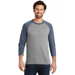 District ® Perfect Tri® 3/4-Sleeve Raglan. DM136