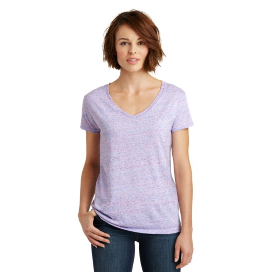 District ® Women's Cosmic V-Neck Tee. DM465