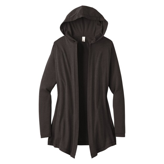 District Women's Perfect Tri Hooded Cardigan. DT156