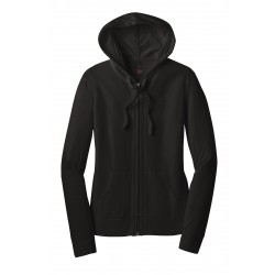 District® Women's Fitted Jersey Full-Zip Hoodie. DT2100