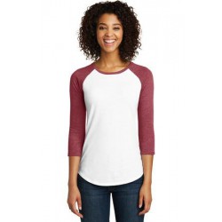 District® Women's Fitted Very Important Tee® 3/4-Sleeve Raglan. DT6211