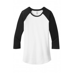 District® Women's Fitted Very Important Tee® 3/4-Sleeve Raglan. DT6211