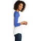 District® Women's Fitted Very Important Tee® 3/4-Sleeve Raglan. DT6211
