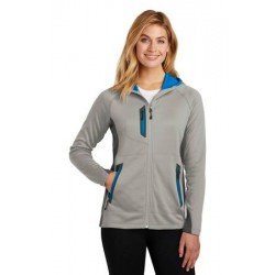 Eddie Bauer Ladies Sport Hooded Full-Zip Fleece Jacket. EB245