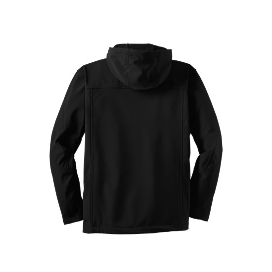 Port Authority® Textured Hooded Soft Shell Jacket. J706