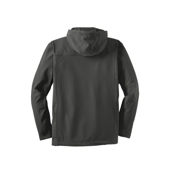 Port Authority® Textured Hooded Soft Shell Jacket. J706