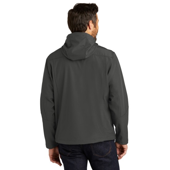 Port Authority® Textured Hooded Soft Shell Jacket. J706