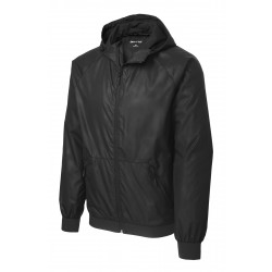 Sport-Tek Embossed Hooded Wind Jacket. JST53