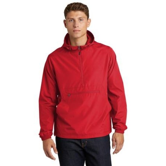 Sport-Tek Packable Anorak. JST66