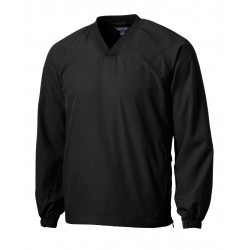 Sport-Tek V-Neck Raglan Wind Shirt. JST72