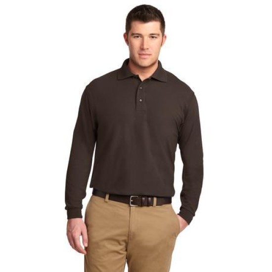 Port Authority® Silk Touch™ Long Sleeve Polo.  K500LS