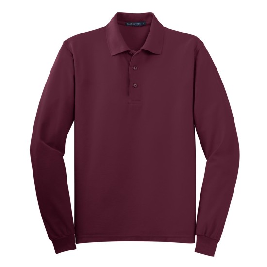 Port Authority® Silk Touch™ Long Sleeve Polo.  K500LS