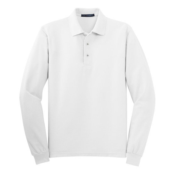 Port Authority® Silk Touch™ Long Sleeve Polo.  K500LS