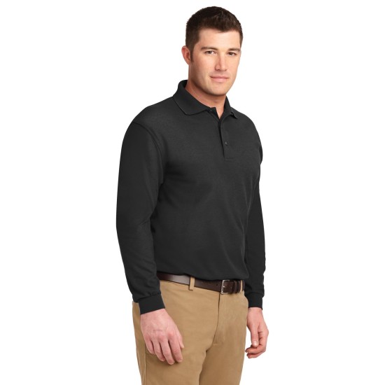 Port Authority® Silk Touch™ Long Sleeve Polo.  K500LS