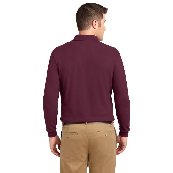 Port Authority® Silk Touch™ Long Sleeve Polo.  K500LS