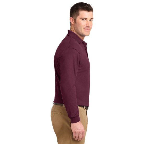 Port Authority® Silk Touch™ Long Sleeve Polo.  K500LS