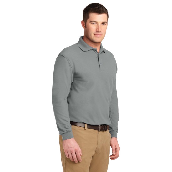 Port Authority® Silk Touch™ Long Sleeve Polo.  K500LS