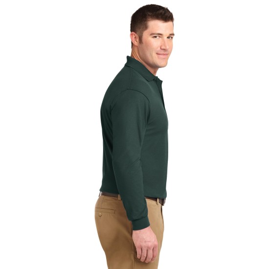 Port Authority® Silk Touch™ Long Sleeve Polo.  K500LS