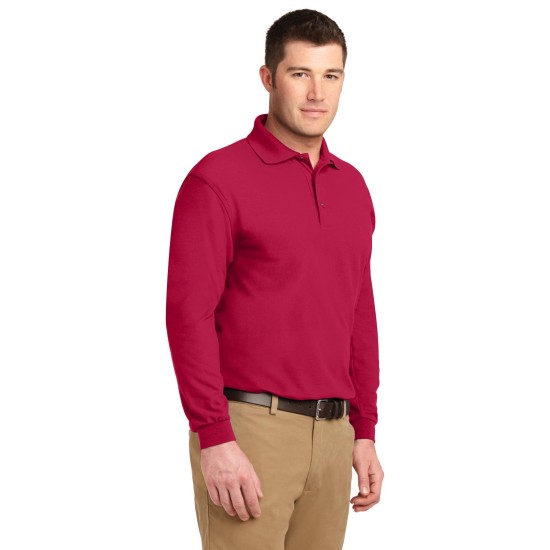 Port Authority® Silk Touch™ Long Sleeve Polo.  K500LS