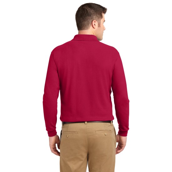 Port Authority® Silk Touch™ Long Sleeve Polo.  K500LS