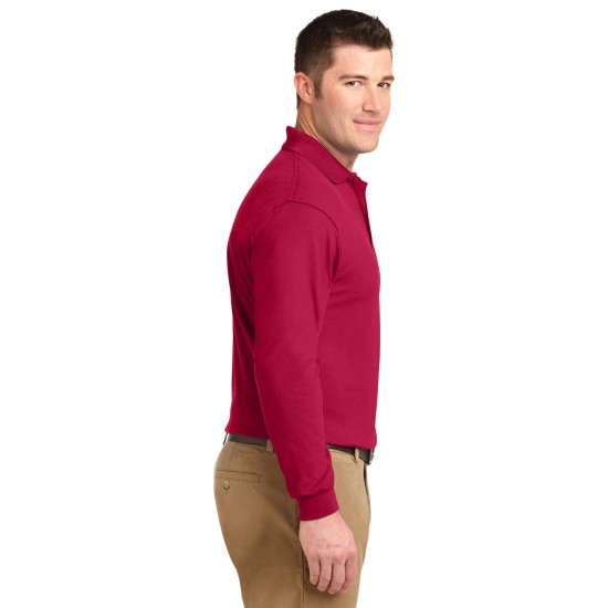 Port Authority® Silk Touch™ Long Sleeve Polo.  K500LS