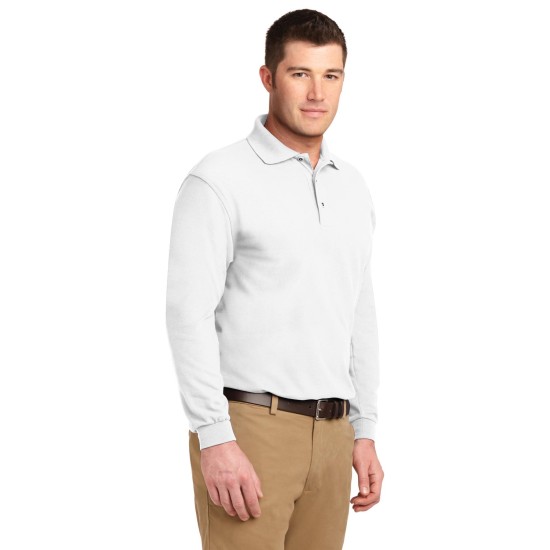 Port Authority® Silk Touch™ Long Sleeve Polo.  K500LS