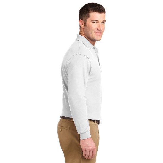 Port Authority® Silk Touch™ Long Sleeve Polo.  K500LS