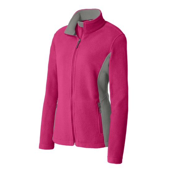 Port Authority® Ladies Colorblock Value Fleece Jacket. L216
