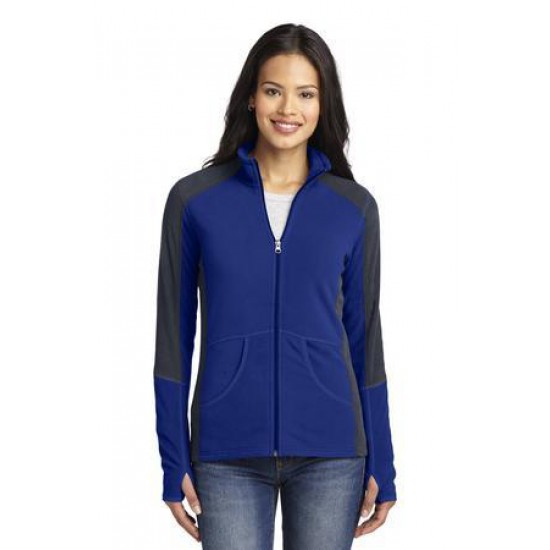 Port Authority® Ladies Colorblock Microfleece Jacket. L230