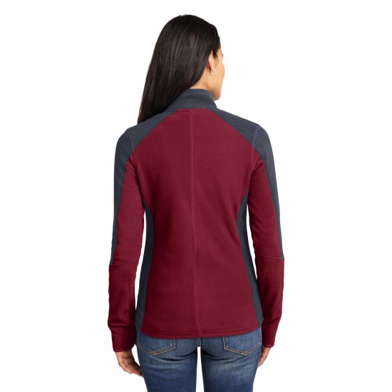 Port Authority® Ladies Colorblock Microfleece Jacket. L230