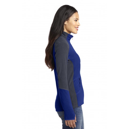 Port Authority® Ladies Colorblock Microfleece Jacket. L230