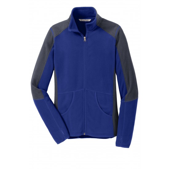 Port Authority® Ladies Colorblock Microfleece Jacket. L230