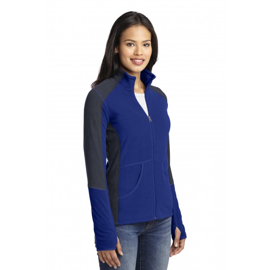 Port Authority® Ladies Colorblock Microfleece Jacket. L230