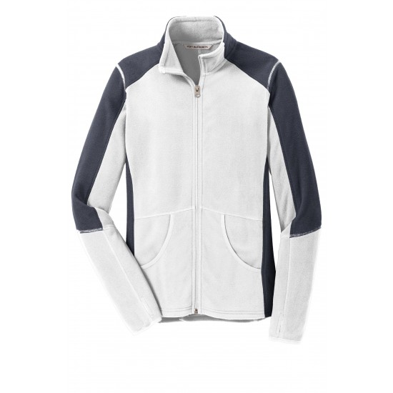 Port Authority® Ladies Colorblock Microfleece Jacket. L230