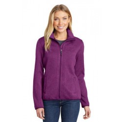 Port Authority® Ladies Sweater Fleece Jacket. L232