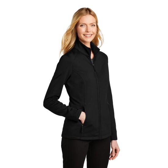 Port Authority Ladies Grid Fleece Jacket. L239