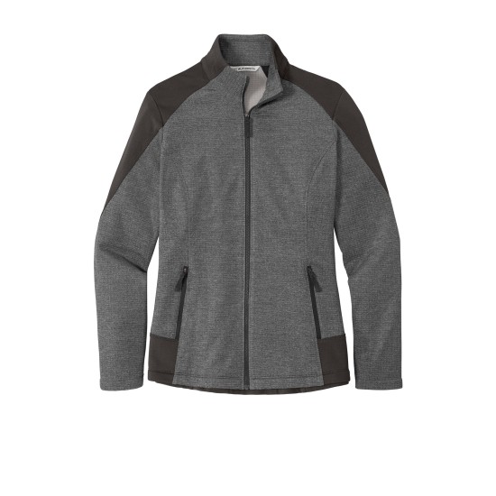 Port Authority Ladies Grid Fleece Jacket. L239