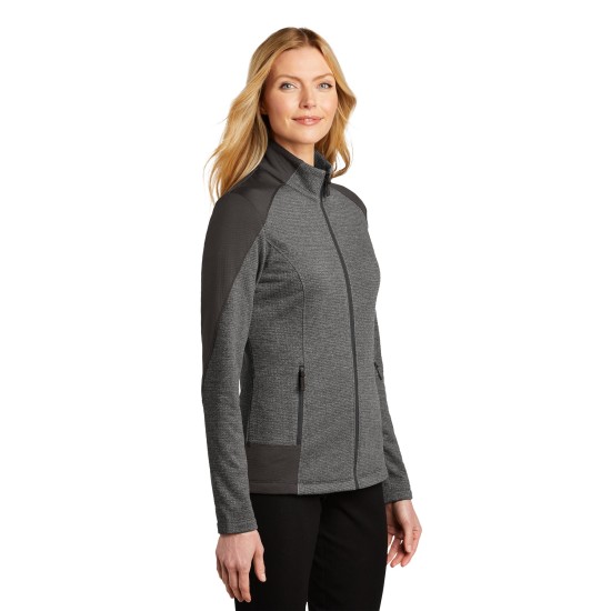 Port Authority Ladies Grid Fleece Jacket. L239