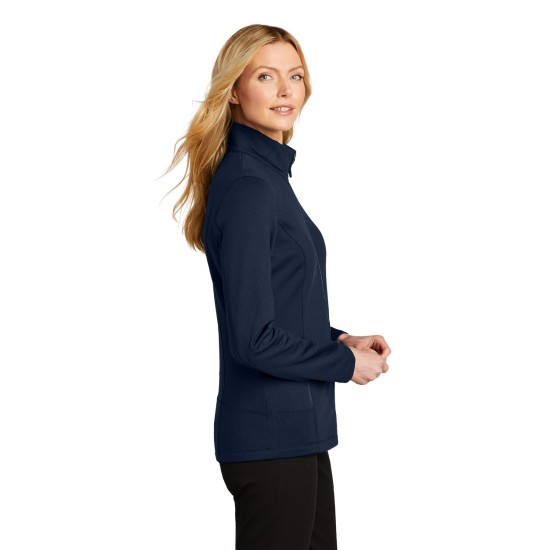 Port Authority Ladies Grid Fleece Jacket. L239