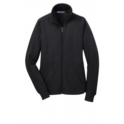 Port Authority® Ladies Slub Fleece Full-Zip Jacket. L293