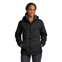 Port Authority® Ladies Brushstroke Print Insulated Jacket. L320