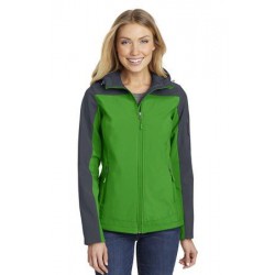 Port Authority® Ladies Hooded Core Soft Shell Jacket. L335