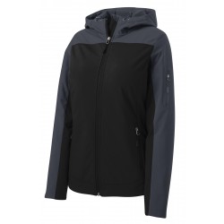 Port Authority® Ladies Hooded Core Soft Shell Jacket. L335