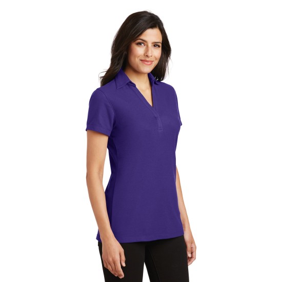 Port Authority® Ladies Silk Touch™ Y-Neck Polo. L5001