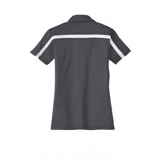 Port Authority® Ladies Silk Touch™ Performance Colorblock Stripe Polo. L547