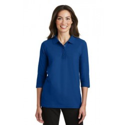 Port Authority® Ladies Silk Touch™ 3/4-Sleeve Polo. L562